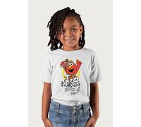 Sesame Street I Am Elmo King Of Rock N Roll T-Shirt in White | Size: 9-11 Years Sesame Street White 9-11 Years