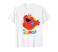 Sesame Street Its Elmo T-Shirt, Men, White, Large