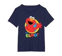 Sesame Street Its Elmo T-Shirt, Women's Plus, Navy Blue, 1X
