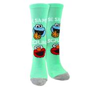 Sesame Street Ladies Cotton Novelty Socks - Sesame Street Pattern Fun & Comfortable Socks - 4-8 UK - Blue