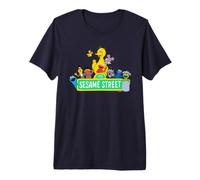 Sesame Street Logo Character Group Premium T-Shirt