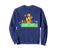 Sesame Street Logo Character Group Sweatshirt