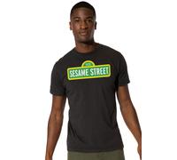Sesame Street Logo Mens T-Shirt Black Sesame Street Black L