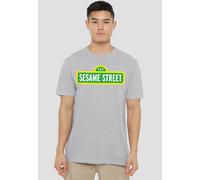 Sesame Street Logo T-Shirt, Athletic Heather in Grey | Size: 5XL Sesame Street Grey 5XL