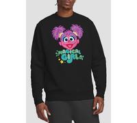Sesame Street Magical Girl Abby Cadabby Sweatshirt, Black Sesame Street Black L