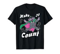 Sesame Street Make It Count T-Shirt, Men, Black, 6X-Large