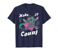 Sesame Street Make It Count T-Shirt, Men, Navy Blue, X-Large