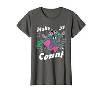Sesame Street Make It Count T-Shirt, Women, Asphalt Grey, XX-Large
