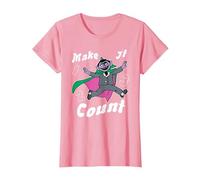 Sesame Street Make It Count T-Shirt, Women, Pink, XX-Large