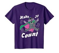 Sesame Street Make It Count T-Shirt, Youth, Purple, 3T