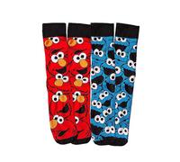 Sesame Street Mens Cookie Monster 2Pk Slipper Socks