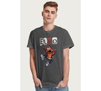 Sesame Street Men's Elmo Punk Rock Singer T-Shirt in Dark Grey | Size: Medium Sesame Street Dark Grey M