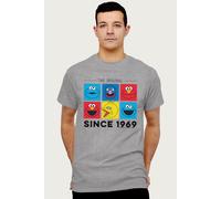 Sesame Street Men's The Original Characters Since 1969 T-Shirt in Mid Grey | Size: XL Sesame Street Mid Grey XL