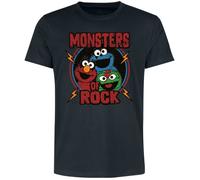 Sesame Street Monsters of Rock T-Shirt black XXL