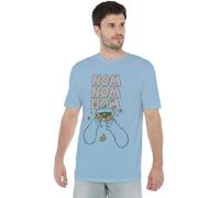 Sesame Street Nom Nom Unisex T Shirt, Light Blue, X-Large