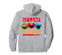 Sesame Street Oscar Elmo Cookie Monster Squad Retro Design Pullover Hoodie