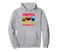 Sesame Street Oscar Elmo Cookie Monster Squad Retro Design Pullover Hoodie
