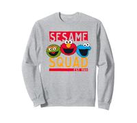 Sesame Street Oscar Elmo Cookie Monster Squad Retro Design Sweatshirt