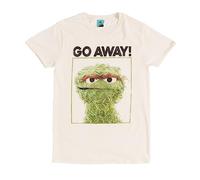 Sesame Street Oscar Go Away Natural T Shirt Beige