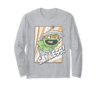 Sesame Street Oscar Say Less Shout Long Sleeve T-Shirt