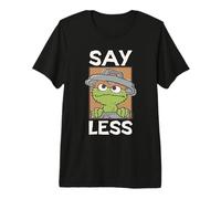 Sesame Street Oscar Say Less Square Premium T-Shirt