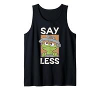 Sesame Street Oscar Say Less Square Tank Top
