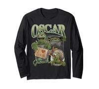 Sesame Street Oscar The Grouch Bootleg Style Long Sleeve T-Shirt