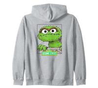 Sesame Street Oscar The Grouch Boxed Sketch Zip Hoodie