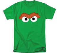 Sesame Street Oscar The Grouch Eyes Unisex T Shirt, Kelly Green, Large