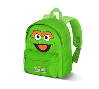 Sesame Street Oscar the Grouch Face-Joy Preschool Backpack, Green, 22 x 27 cm, Capacity 5 L