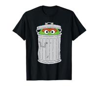 Sesame Street Oscar The Grouch In Trash Can T-Shirt