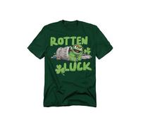 Sesame Street Oscar The Grouch Rotten Luck T Shirt, Hunter Green Sesame Street Green S