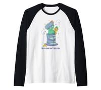 Sesame Street Oscar The Grouch Self-Care Isn't Selfish Raglan Baseball Tee