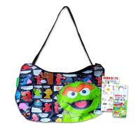 Sesame Street Oscar The Grouch Shoulder Bag Set - Bundle with Carrying Bag Plus More | Sesame Street Purse for Women