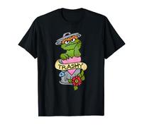 Sesame Street Oscar The Grouch Trashy Tattoo T-Shirt