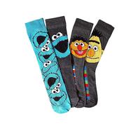 Sesame Street Pack of 4 Men's 'Bert' & 'Ernie' & 'Cookie' Monster Socks Multi