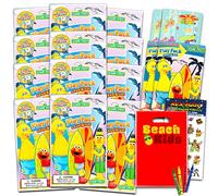 Sesame Street Ultimate Party Favors for Toddlers Kids Bundle -- 12 Sets with Stickers, Coloring Books, Crayons, and Bonus Stickers (Party Supplies)
