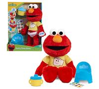 Sesame Street Potty Time Elmo 12-Inch Sustainable Plush Stuffed Animal, Sounds and Phrases, Potty Training Tool, Officially Licenced Kids Toys for Ages 18 Month