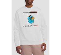 Sesame Street Ready To Dine Sweatshirt, White | Size: Large Sesame Street White L