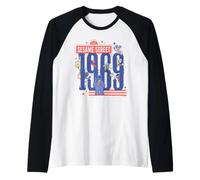Sesame Street Red, White and Blue 1969 Group Raglan Baseball Tee