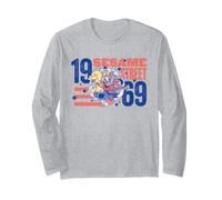 Sesame Street Red, White and Blue Group Breakout Long Sleeve T-Shirt