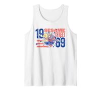 Sesame Street Red, White and Blue Group Breakout Tank Top
