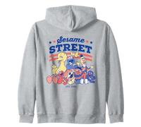 Sesame Street Red, White And Blue Group Zip Hoodie