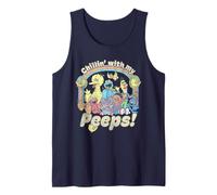 Sesame Street Retro Group Chillin' with My Peeps Tank Top