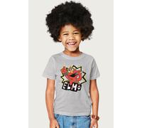 Sesame Street Rock Star Singer Elmo T-Shirt in Mid Grey | Size: 5-6 Years Sesame Street Mid Grey 5-6 Years