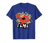 Sesame Street Rock Star Singer Elmo T-Shirt, Men, Royal Blue, X-Large
