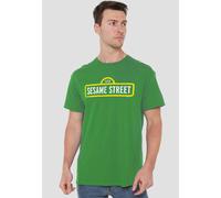 Sesame Street Rough Logo T-Shirt, Kelly Green | Size: Small Sesame Street Green S