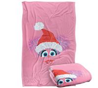 Sesame Street Scribble Christmas Abby Cadabby Silky Touch Super Soft Throw Blanket 91 x 147 Cm