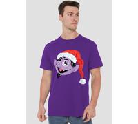 Sesame Street Scribble Christmas Count Von Count T Shirt, Purple Sesame Street Purple XL
