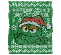 Sesame Street Silky Oscar The Grouch Supersoft Blanket